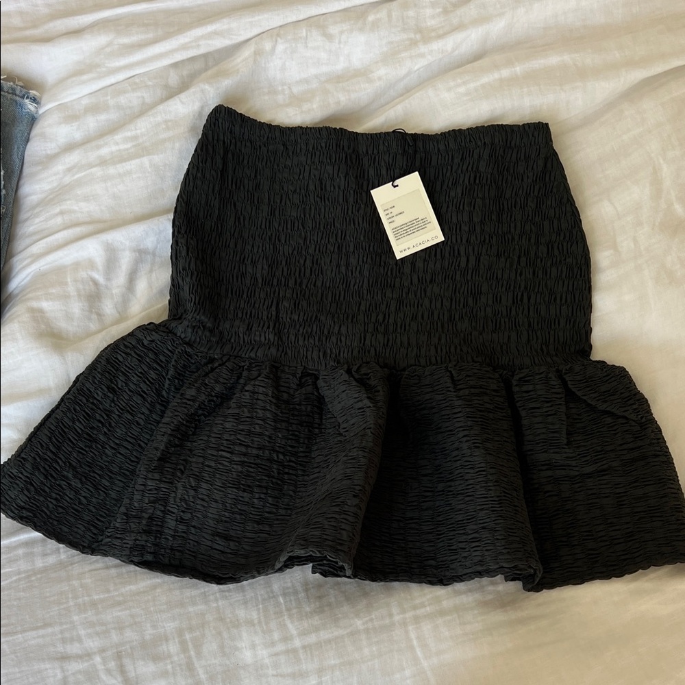 Acacia Swimwear Black Mini Skirt